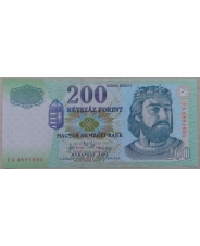 Венгрия 200 форинтов 2007 UNC. арт. 4991